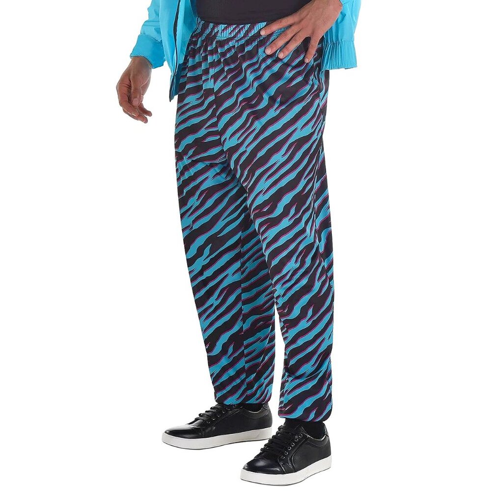 NEW MEN'S BEACH PANTS - 80'S ZEBRA PRINT - COSTUME - MENS SIZE S/M